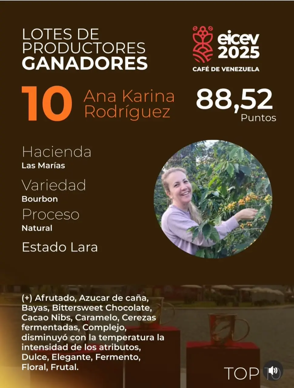 Bourbon coffee beans from Venezuela