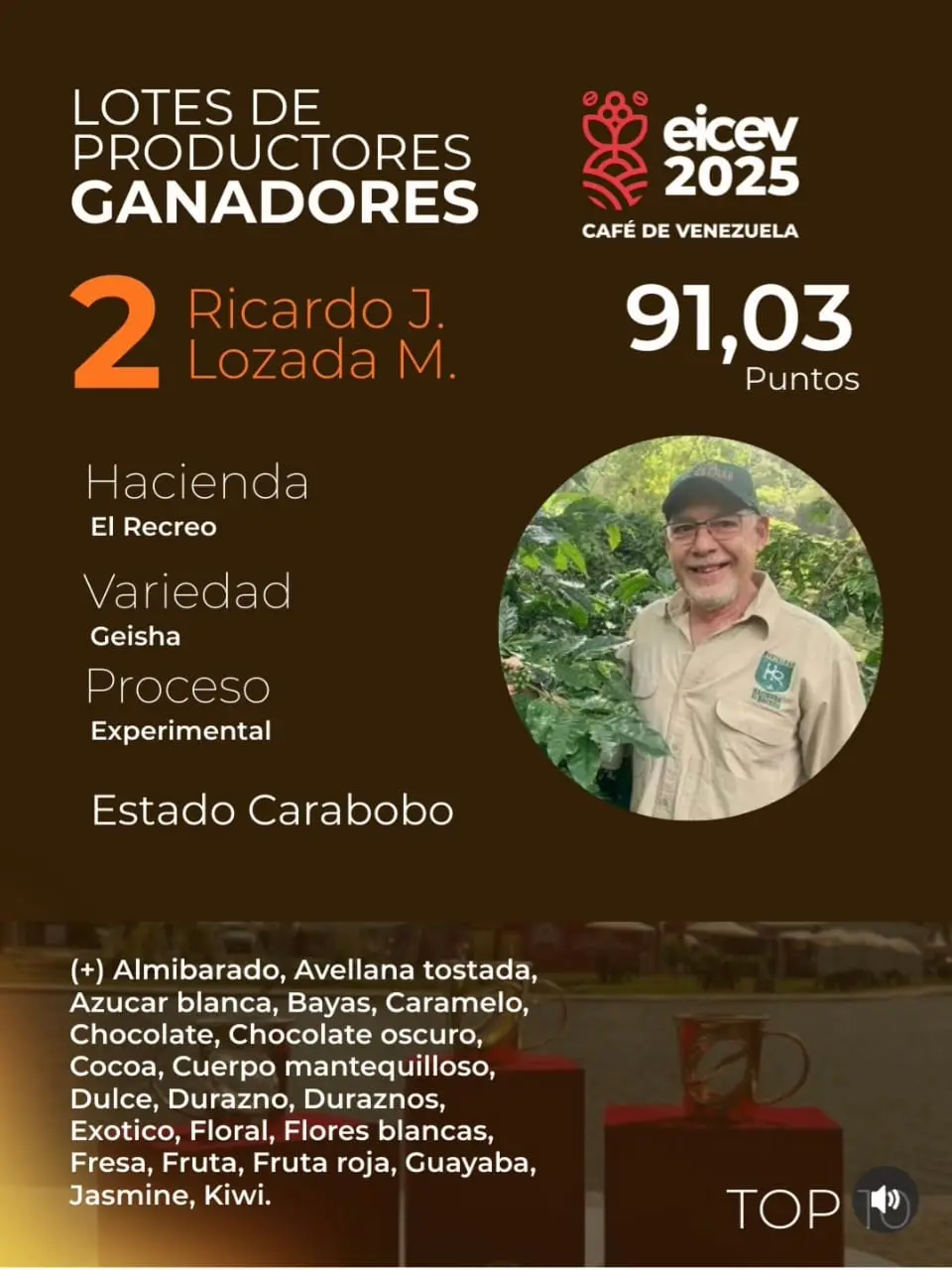 Geisha specialty coffee beans from Venezuela