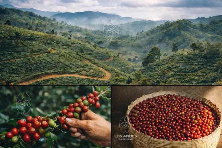 Andenlandschaft und Kaffee in Venezuela
